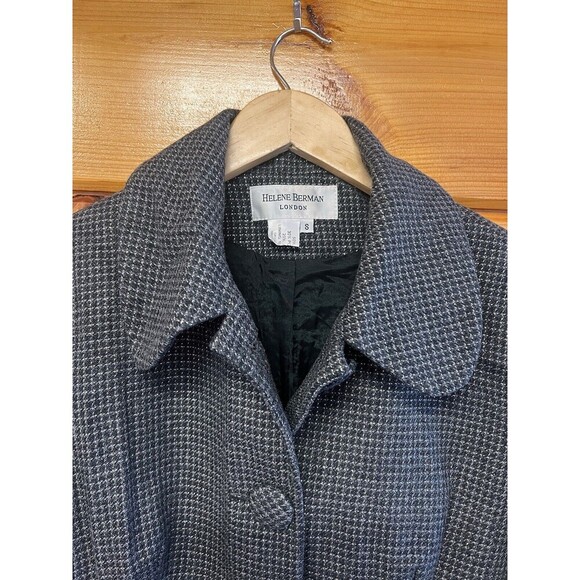 HELENE BERMAN Haute Couture Bell Cuff Tweed Shimmer Blazer Jacket Size:S - Picture 3 of 6